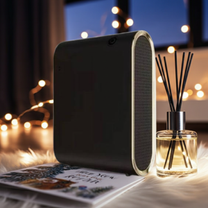 DYFUZOR ZAPACHOWY zimna dyfuzja, PURE 100 czarno-złoty, zasięg do 100 m2, Bluetooth